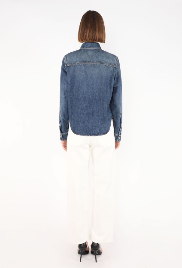 Bottega Veneta Washed Denim Overshirt, 2022 - 7