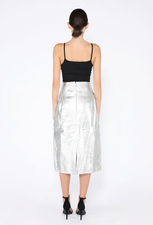 Balenciaga Leather Midi Skirt, 2021 - 4