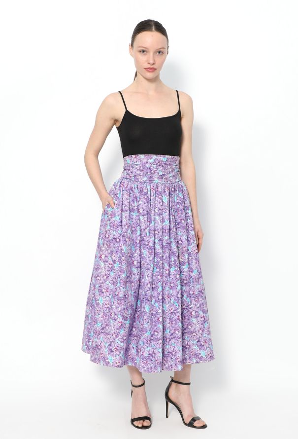 Jean-Louis Scherrer '90s Floral Skirt - 2
