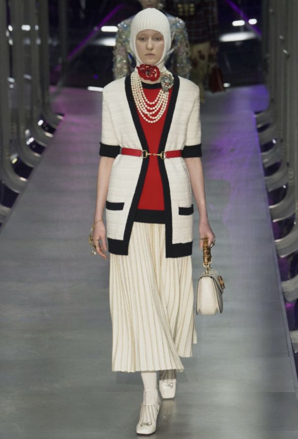 Gucci F/W 2017 Wool Bicolor Cardigan - 2