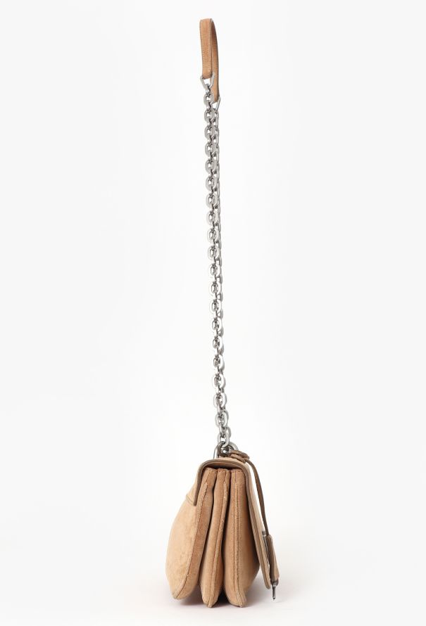 Prada Brown Suede Shoulder Bag - 4