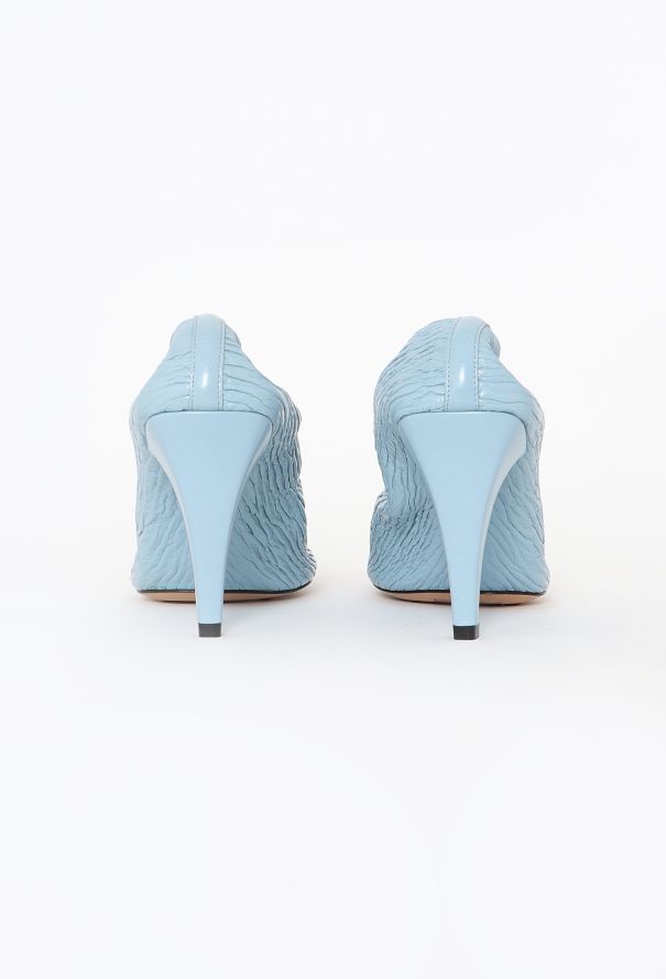 Bottega Veneta S/S 2020 Textured Square Pumps - 6