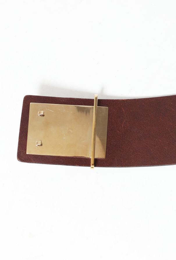 Chanel S/S 2002 Leather Chainlink Bolt Belt - 8