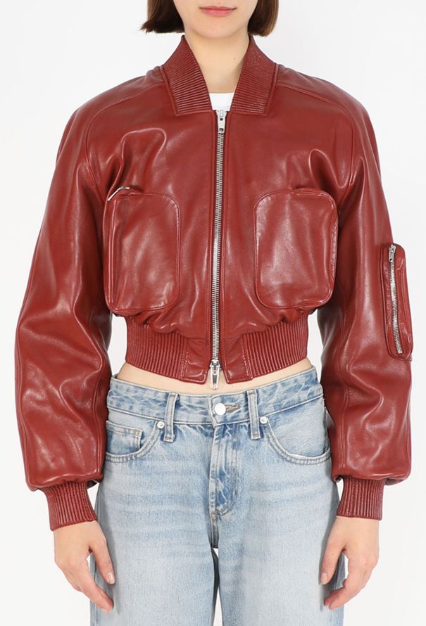 Phoebe Philo Lambskin Ribbed Bomber Jacket, 2025 - 4