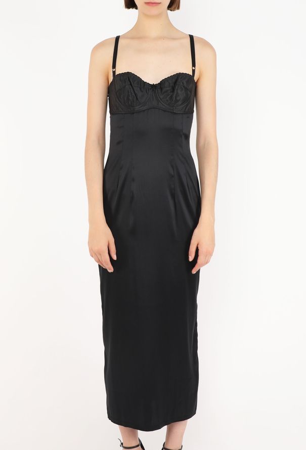 Dolce & Gabbana Bralette Silk Slip Dress, 1997 - 4
