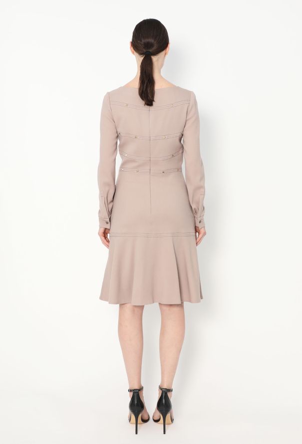 Valentino F/W 2011 Studded Crêpe Dress - 5