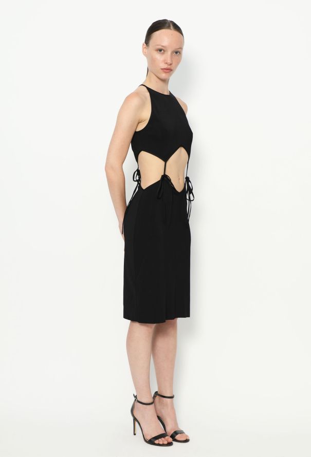 Bottega Veneta 2021 Cut-out Halter Dress - 3