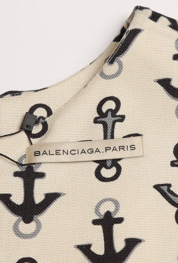 Balenciaga 2011 Anchor Printed Dress - 6
