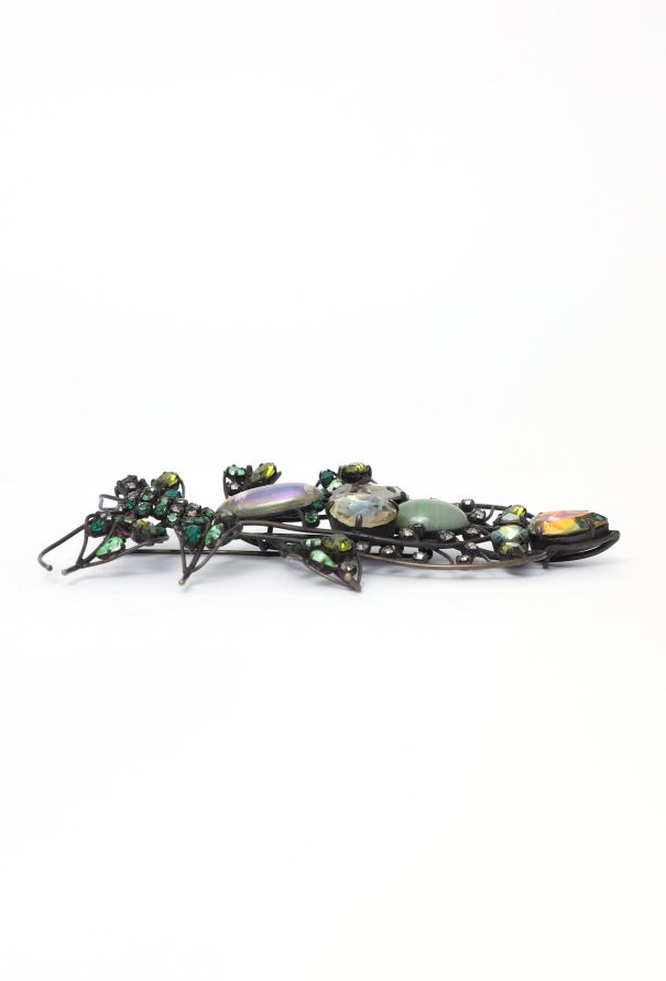 Vintage Fine Jewelry Embellished Dragonfly Brooch - 3