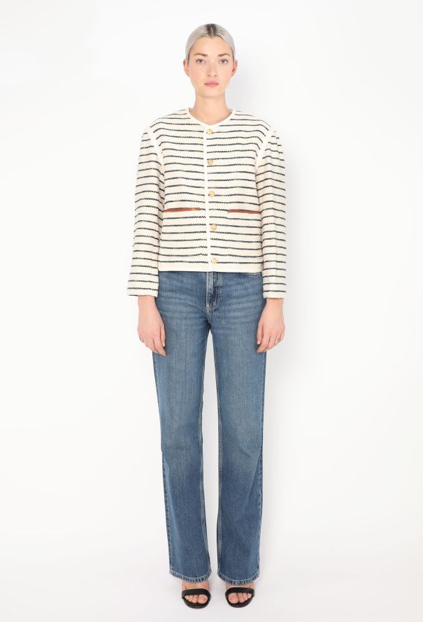 Céline 2023 Bouclé Marinière Jacket - 2