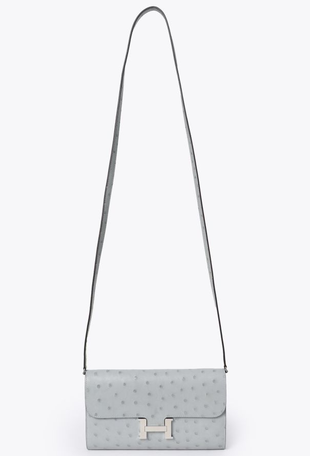 Hermès Bleu Glacier Ostrich Constance To Go - 1