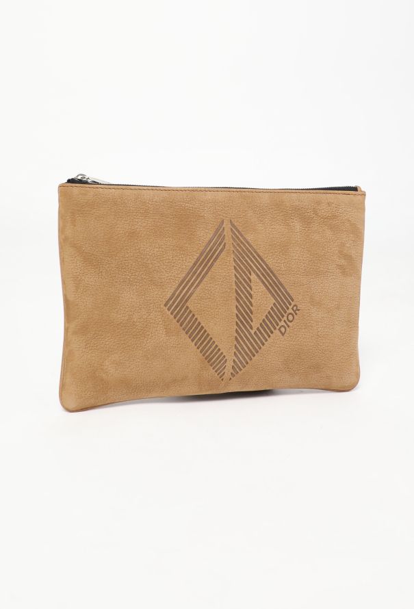 Dior 2021 Nubuck Diamond Pouch - 2