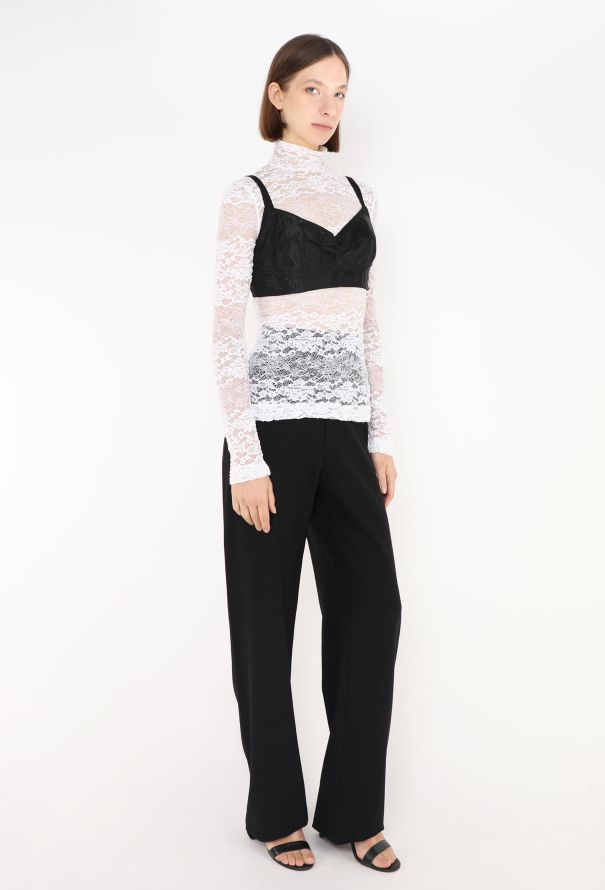 Dolce & Gabbana '90s Chantilly Top & Bralette - 4