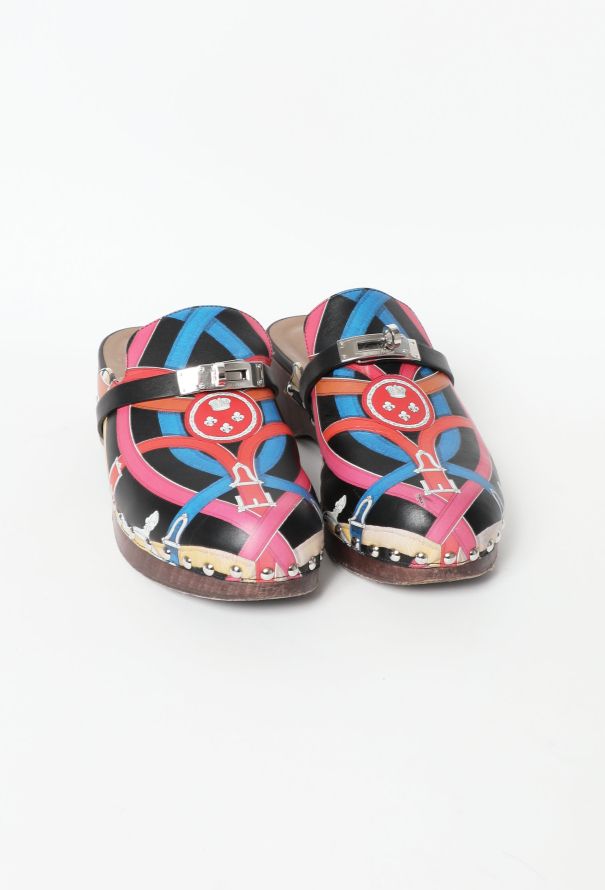 Hermès 2021 'Carlotta Cavalcadour' Leather Clogs - 3