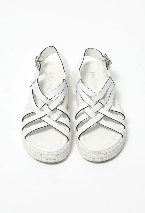 Prada 2020 Woven Platform Sandals - 3