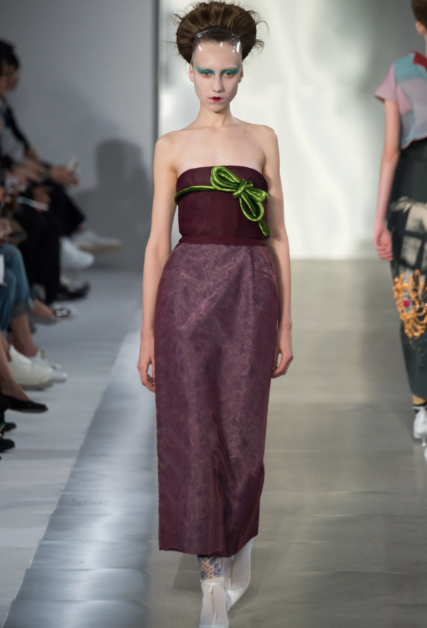 Maison Margiela Strapless Painted Dress, S/S 2016 - 2
