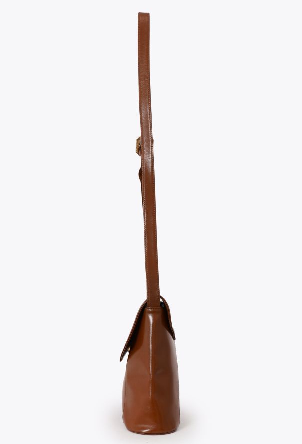 Saint Laurent '90 YSL Cognac Bag - 5