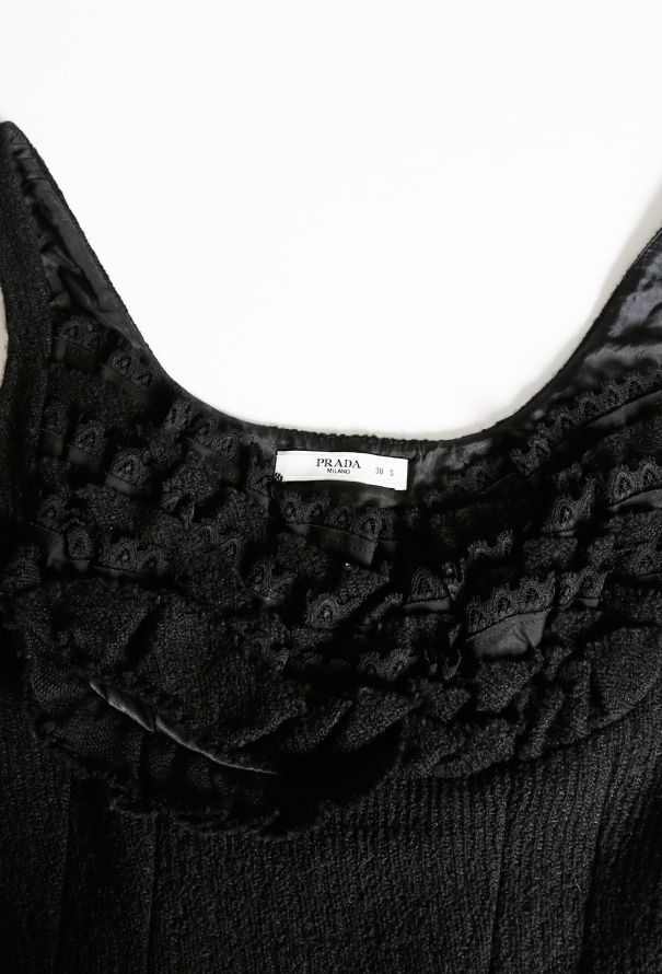 Prada F/W 2010 Lace Trim Dress - 5