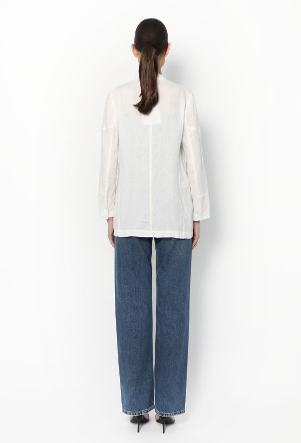 Helmut Lang '90s Cotton Eyelet Top - 4