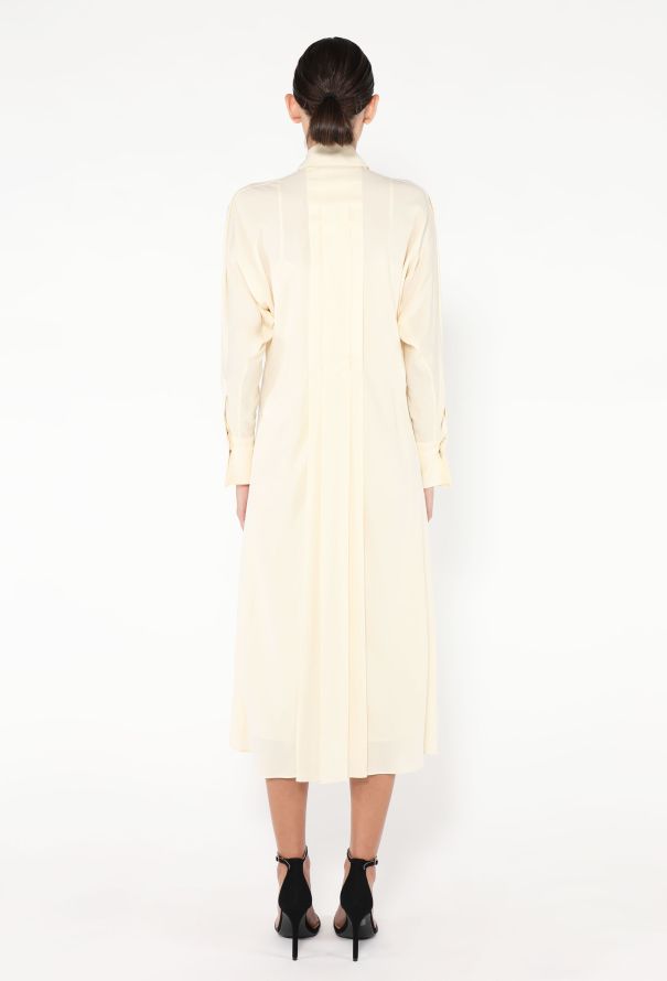 Loro Piana 2024 Lorely Pleated Georgette Dress - 4