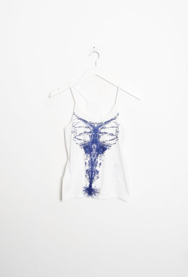 Balenciaga 2006 Graphic Cotton Halter Tank - 5