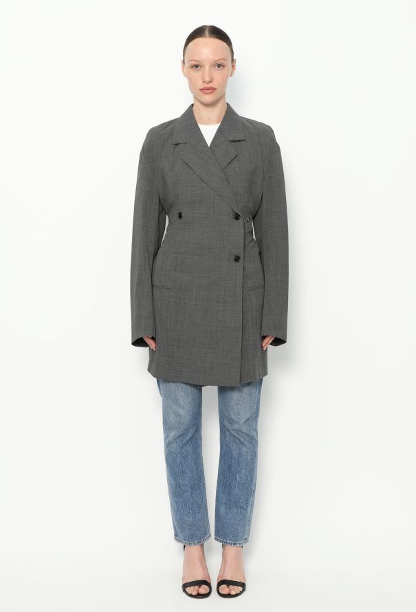 Céline F/W 2017 Belted Crêpe Blazer - 1