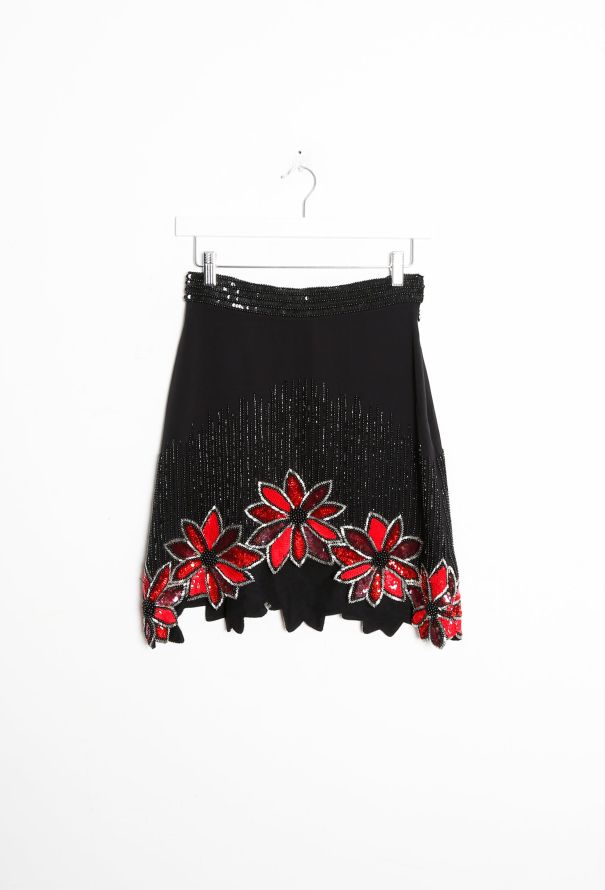 Rodarte S/S 2016 Beaded Silk Skirt - 7