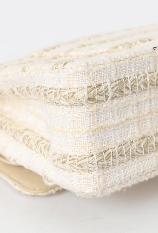 Chanel Medium Timeless Bag - Beige Tweed - 8