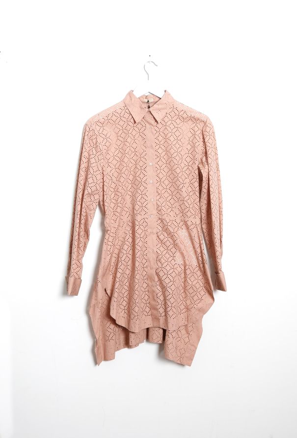 Alaïa S/S 2012 Eyelet Shirt Dress - 5