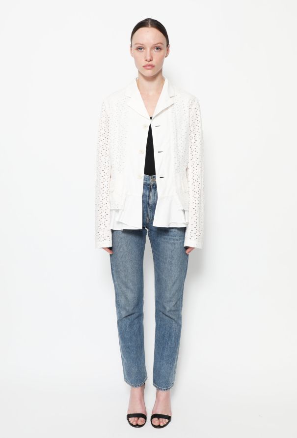 Comme des Garçons Floral Cut-Out Peplum  Jacket - 2