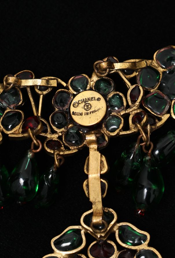 Chanel COUTURE Late 1960s Gripoix Camélia Necklace - 6
