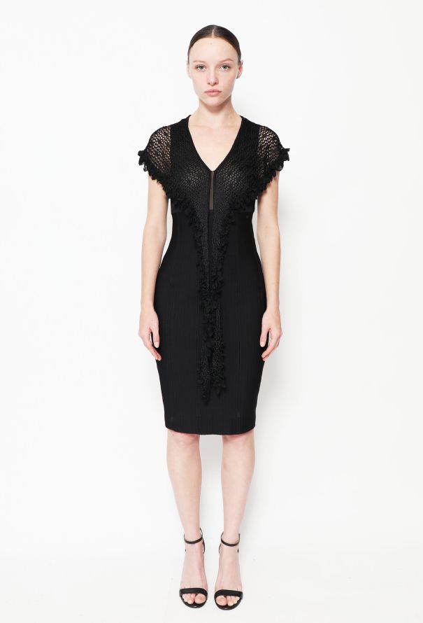 Chanel Crochet Overlay 'CC' Dress - 1