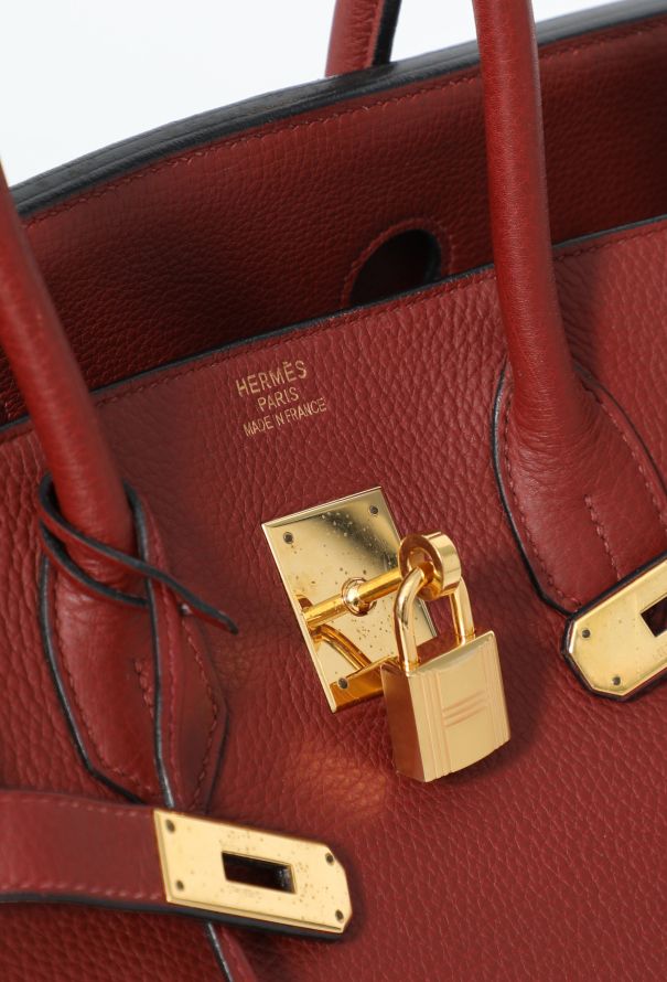 Hermès Rouge Sienne Togo Birkin 35 - 15