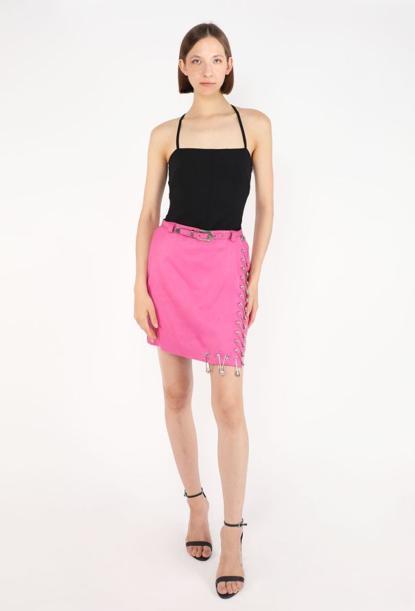 Gianni Versace Safety Pin Leather Skirt, S/S 1994 - 6
