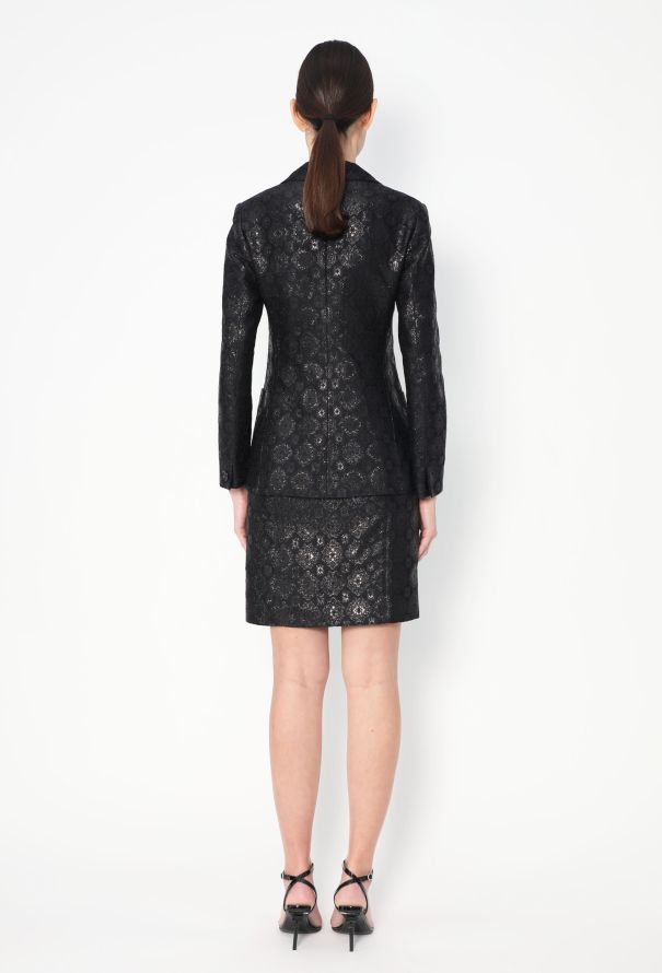 Prada S/S 2002 Belted Brocade Ensemble - 7