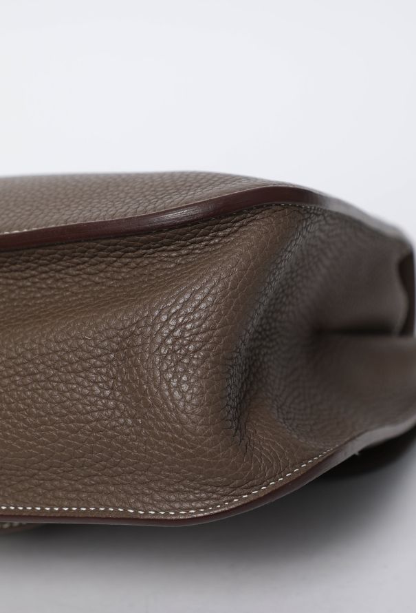 Hermès Étoupe Taurillon Clémence Halzan 31 - 11