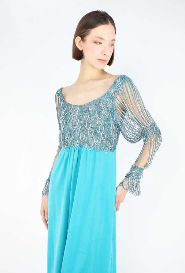 Azzaro COLLECTOR 1971 Chainmail  Gown - 4