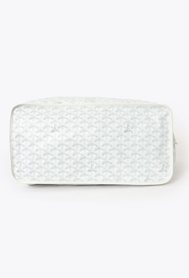Goyard Saint Louis PM Tote Bag White Goyardine canvas - 6