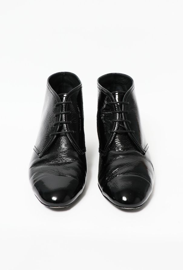 Chanel 2019 Patent Cap-Toe Derbies - 3
