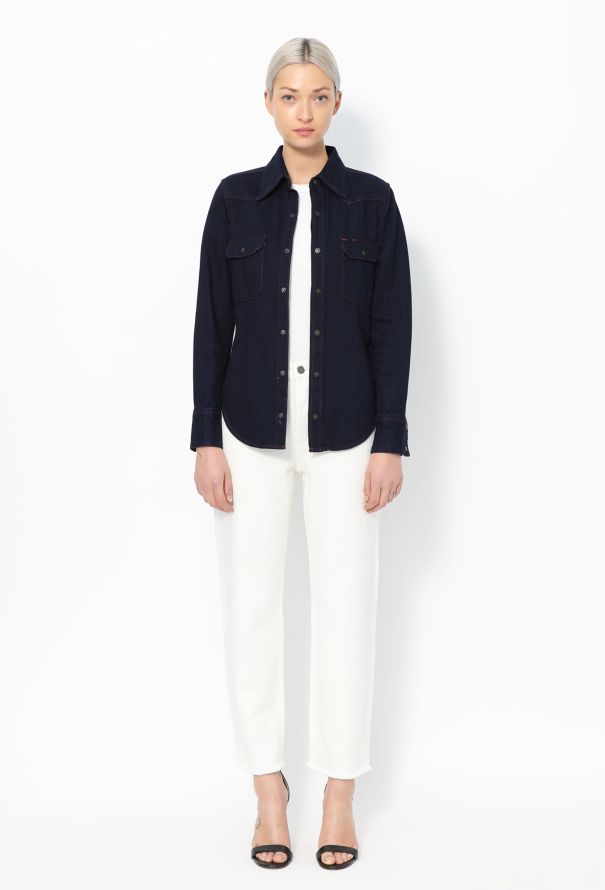 Calvin Klein F/W 2017 Denim Overshirt - Dark Blue - 3