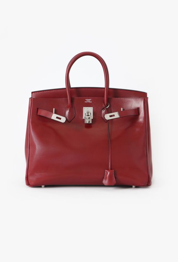 Hermès Rouge H Box Birkin 35 - 2