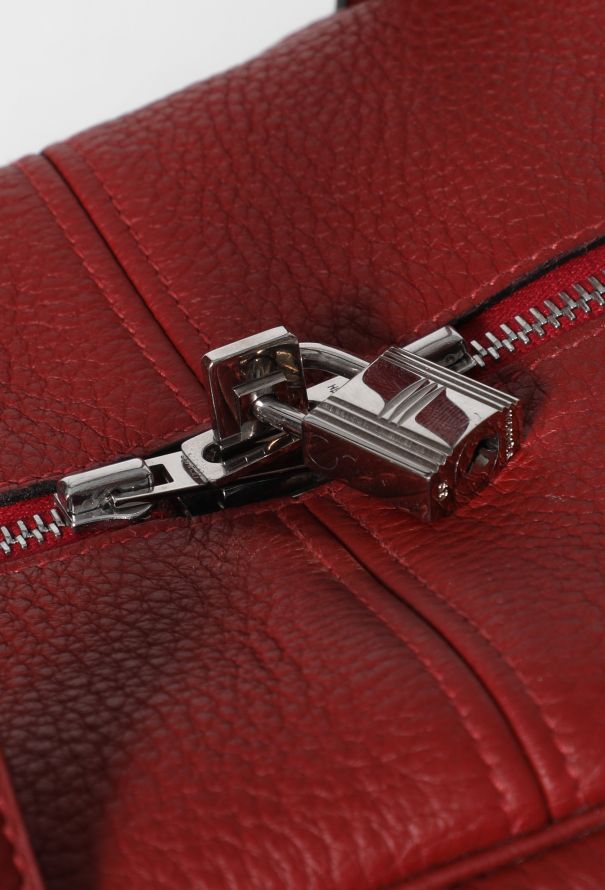 Hermès Red Clemence Victoria 40 - 11