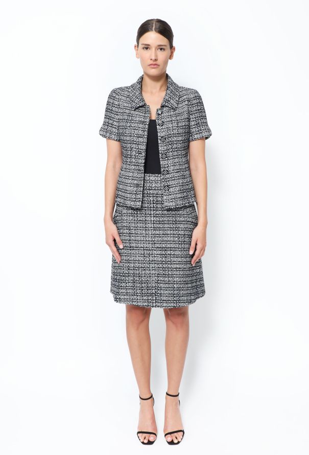 Chanel 2019 Lamé Tweed 'CC' Ensemble - 4