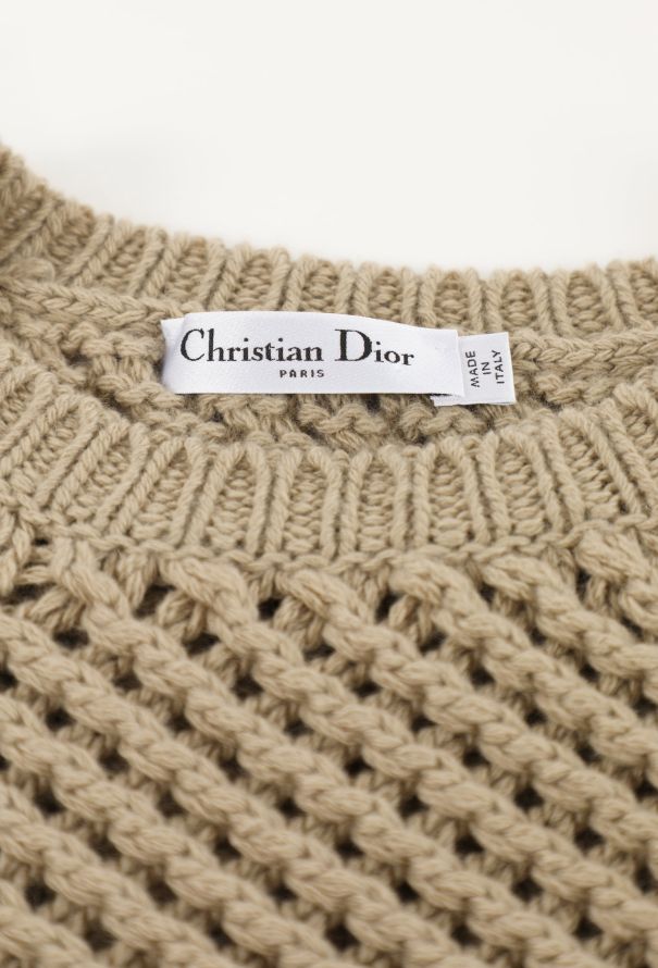 Dior F/W 2022 Cashmere Crochet Top - 5