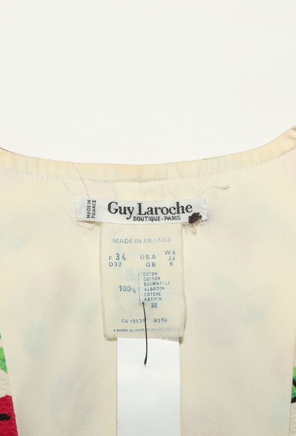 Guy Laroche '80s Floral Piqué Dress - 7