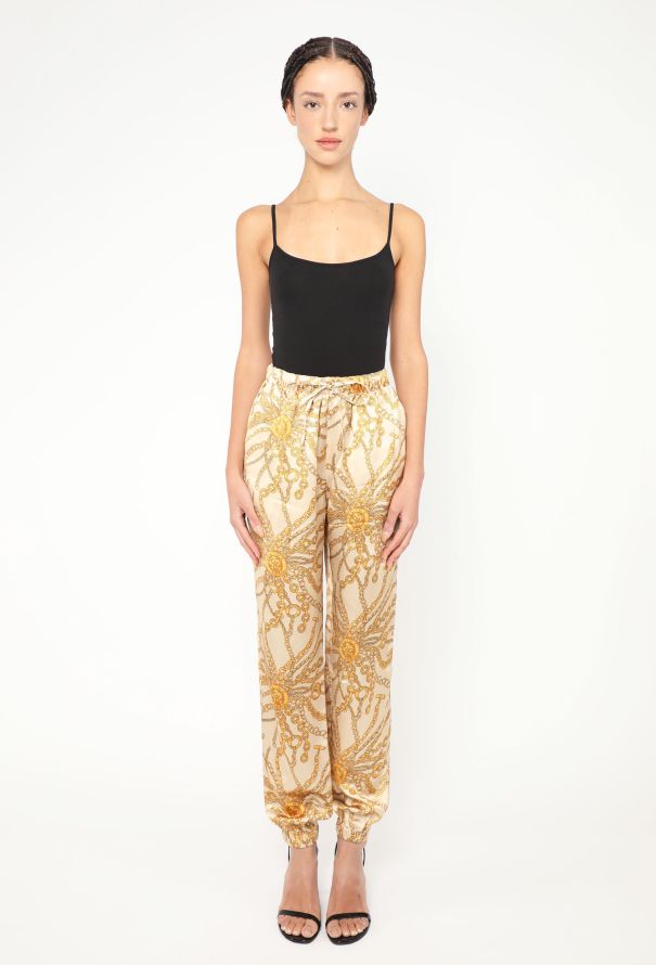Céline S/S 2021 Satin Chainlink Joggers - 4