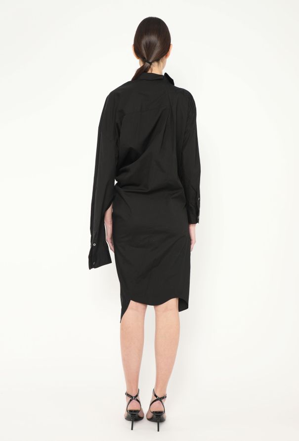 Junya Watanabe Asymmetrical Ruched Shirt Dress - 6
