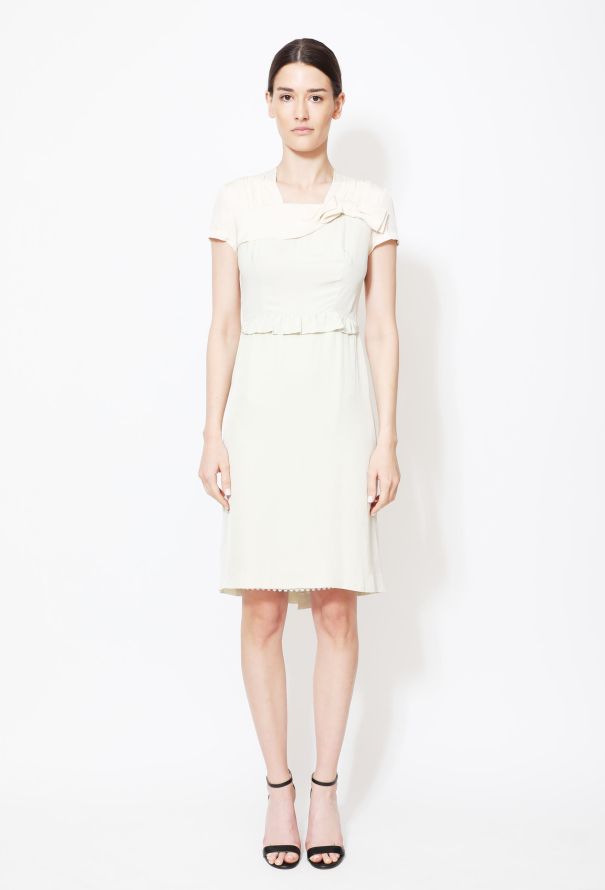 Prada Resort 2008 Draped Bow Crêpe Dress - 1