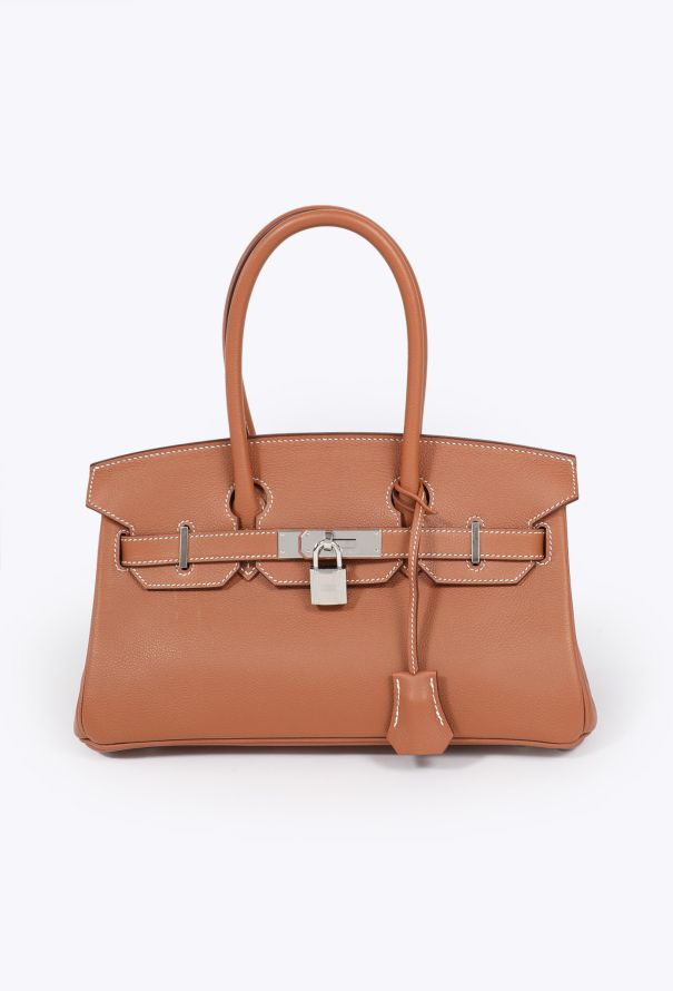 Hermès Exceptional Gold Evercolor Shoulder Birkin 29 - 2