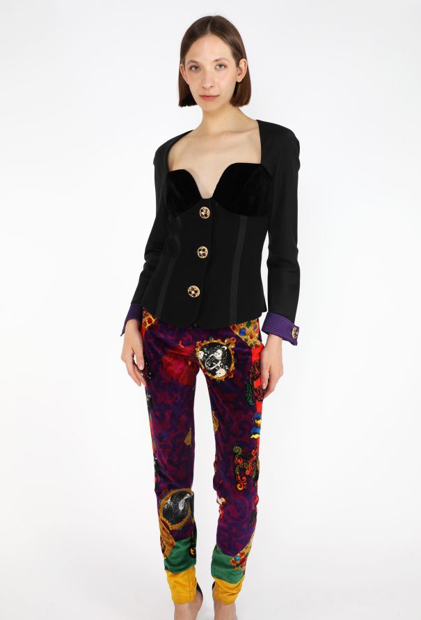 Gianni Versace Regalia Velvet Pants, 1991 - 2